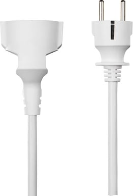 DELTACO Förlängningskabel Rak CEE 7/7 till CEE 7/4 10 m