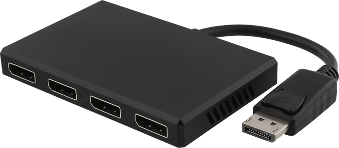 DELTACO DisplayPort splitter 1 till 4