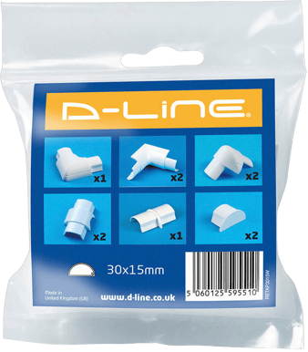D-Line Adapterkit 30x15mm Vit