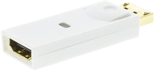 DELTACO Adapter DisplayPort ha till HDMI ho Vit