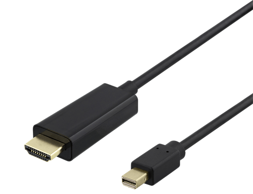 DELTACO miniDisplayPort till HDMI-kabel, 4K UHD, 2m