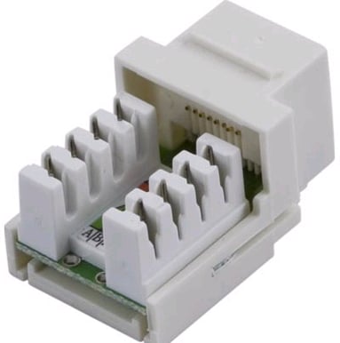 TP-kontakt Cat6 Keystone Vit
