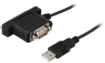 USB-adapter USB A ha till Seriell/Parallell
