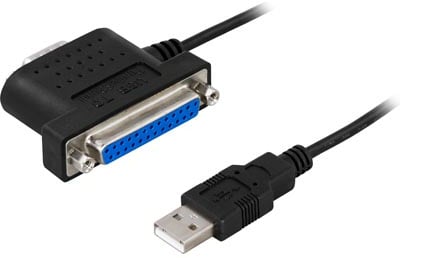 USB-adapter USB A ha till Seriell/Parallell