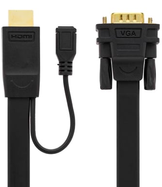 Adapter HDMI ha till VGA ha Svart 1m