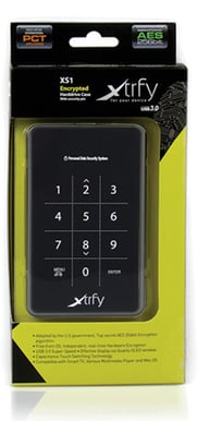 Kabinett för 2.5" XTRFY XS-1 256-bit Kryptering