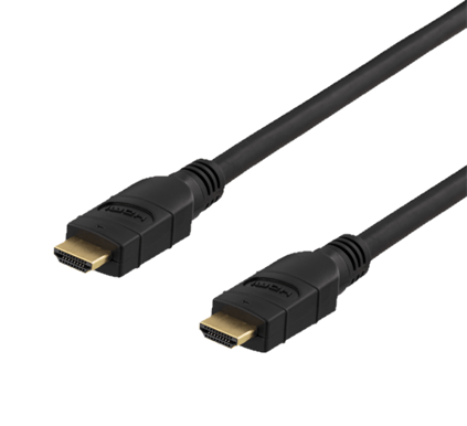 DELTACO HDMI-kabel 2.0 ha-ha Aktiv Svart 20 m