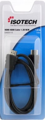 HDMI-kabel 1.3B ha-ha 1m Svart