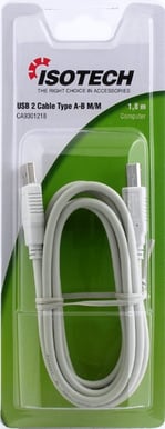 USB-kabel A-B ha-ha 1.8m