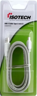 USB-kabel A-miniB ha-ha 1.8m