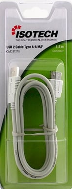 USB-förlängningskabel A-A ha-ho 1.8m