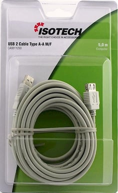 USB-förlängningskabel A-A ha-ho 5m