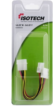 Strömadapter Molex ha - 2xMolex ho