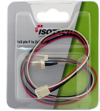 Strömadapter 3pin ha - 2x3pin ho