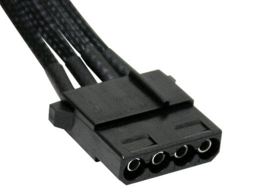 NZXT 4-Pin Molexförlängningskabel 450mm - sleevad