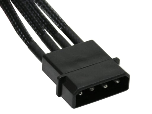 NZXT 4-Pin Molexförlängningskabel 450mm - sleevad