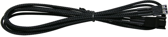 NZXT 3-Pin Fläktförlängningskabel 600mm - sleevad