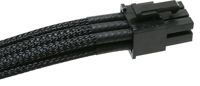 NZXT 6-Pin Grafikkortsförlängningskabel 450mm - sleevad