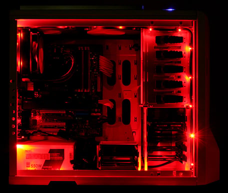 NZXT Sleeved LED Kit 1m Röd