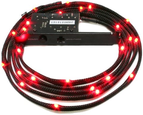 NZXT Sleeved LED Kit 2m Röd