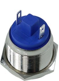 Phobya Vandal switch 19mm Silver Nickel/No LED