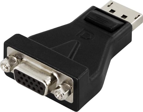 Adapter DisplayPort ha-VGA ho Svart