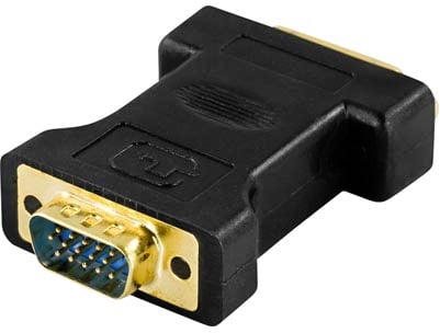 Adapter DVI ho till VGA ha Svart