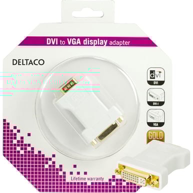 Adapter DVI ho till VGA ha Vit