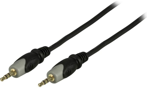 DELTACO Audiokabel 3.5mm ha-ha Svart 10m
