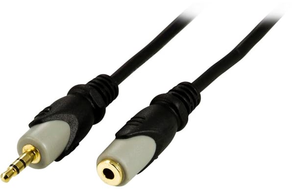 DELTACO Audiokabel 3.5mm ha-ho Svart 1m