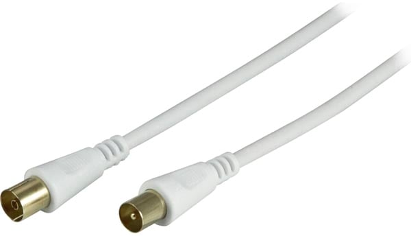 Antennkabel Vit 5m