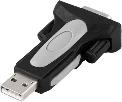 DELTACO USB-adapter USB A ha till Seriell DB9 ha RS-232