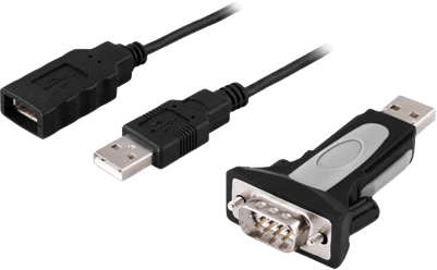 DELTACO USB-adapter USB A ha till Seriell DB9 ha RS-232