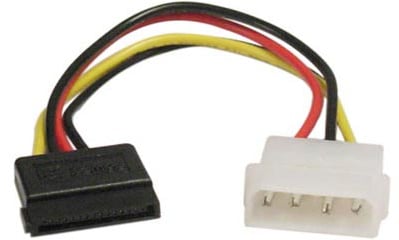 Deltaco Strömadapter Molex ha-SATA ho