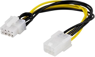 Grafikkort 6-pin till 8-pin strömadaper