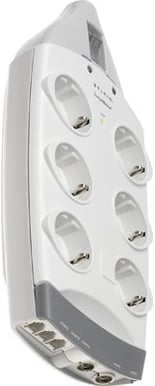 Belkin grenuttag 6-kontaker med överspänningsskydd 2m