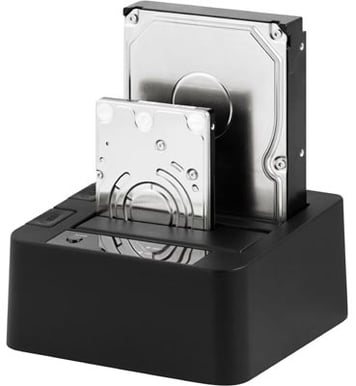HD docka för 2x2,5"/3,5" SATA till USB 3.0