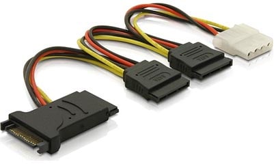 Strömadapter Molex ho - 3xSATA ho
