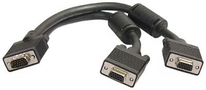 VGA Y-kabel 1xha till 2x ho