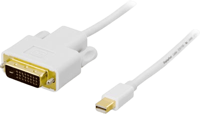 DELTACO mini DisplayPort till DVI-D Vit (F) 1 m