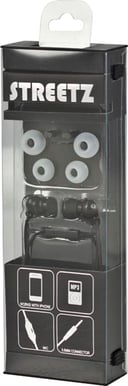 Streetz in-ear headset Svart