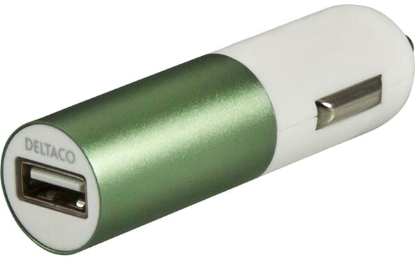Strömadapter från Cigguttag 12/24V till 5V 2.1A USB