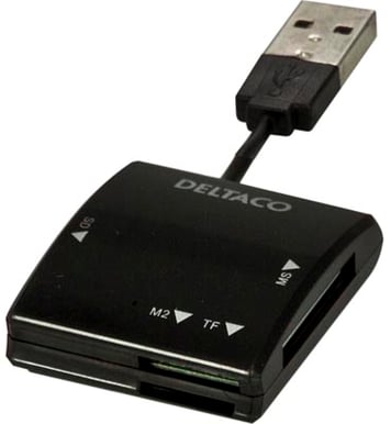 Deltaco Minneskortläsare USB 2.0