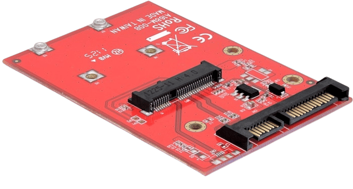 Adapter SATA 22 pin till mSATA