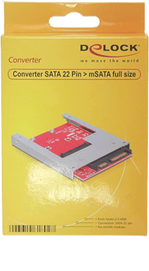 Adapter SATA 22 pin till mSATA