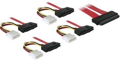 Multilane SAS-kabel SFF-8484 till 4xSFF-8482