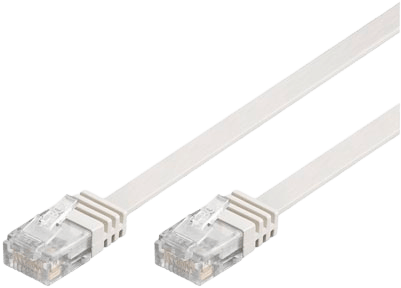 DELTACO TP-kabel Cat6 Tunn U/UTP Vit 3 m