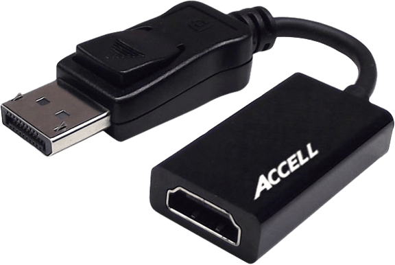 ACCELL Adapter DisplayPort till HDMI Aktiv Eyefinity Svart 0.2m