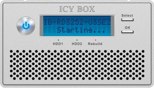 Icy Box Mini RAID-kabinett 2xSATA 3.5"