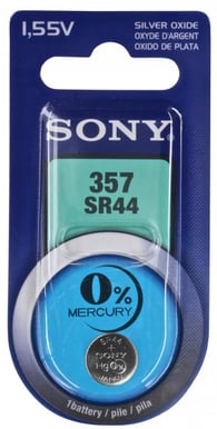 Sony SR44/357 Batteri 1.55V Silver-oxid 1-pack